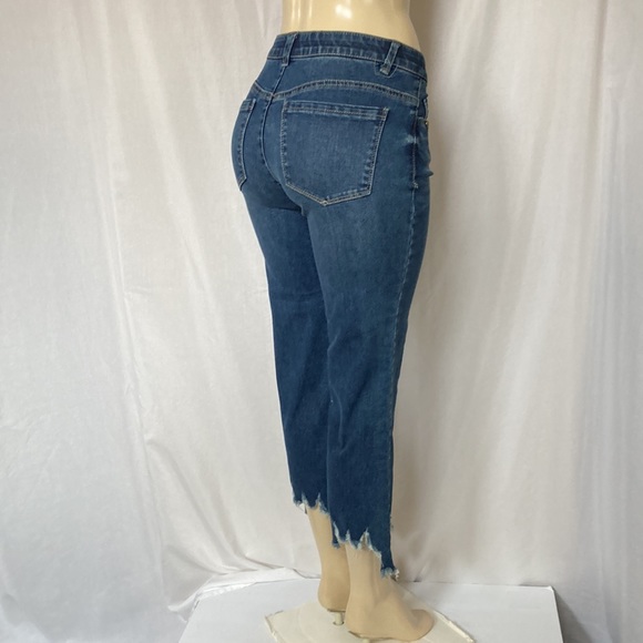 DEMOCRACY Jean Women’s Tummy Control Size 6 Chew Hem Straight Leg NWOT - Picture 5 of 9